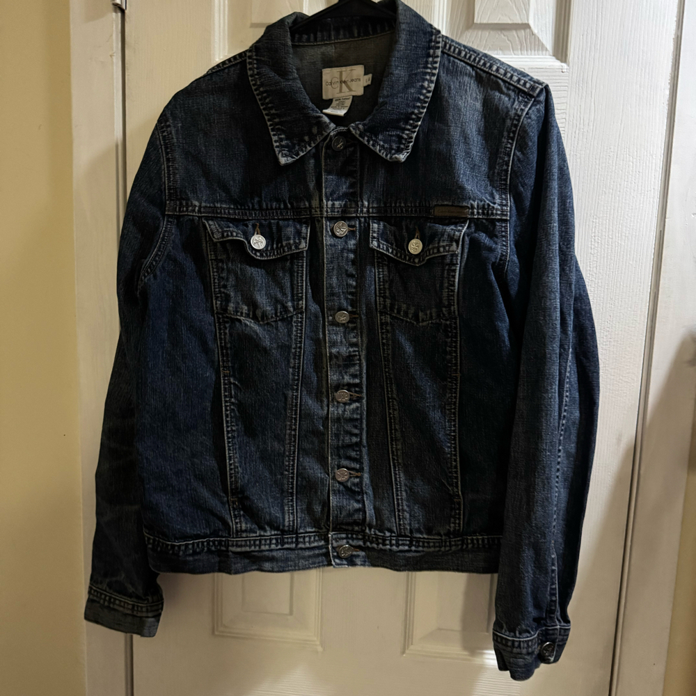 Y2K Calvin Klein Jeans Women’s Denim Trucker Jacket Size L